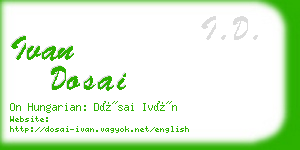 ivan dosai business card